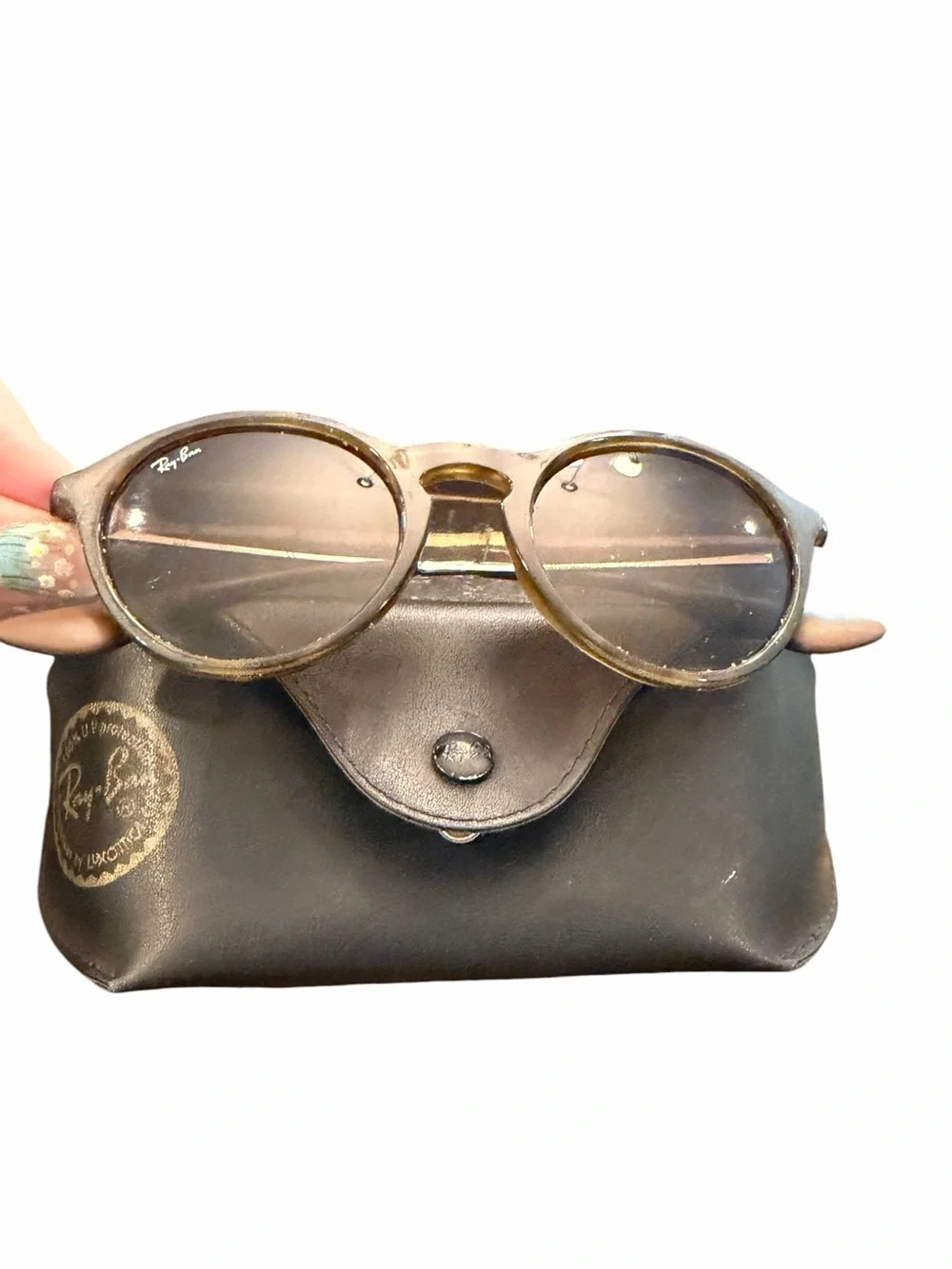 RAY-BAN Sunglasses RB 4243 865/13 49-20 Brown Rubber Frames Brown Gradient